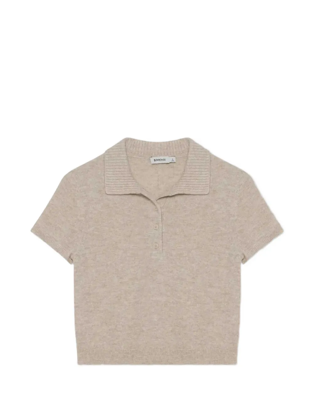 Simkhai Twila short-sleeve cashmere polo shirt - Grigio