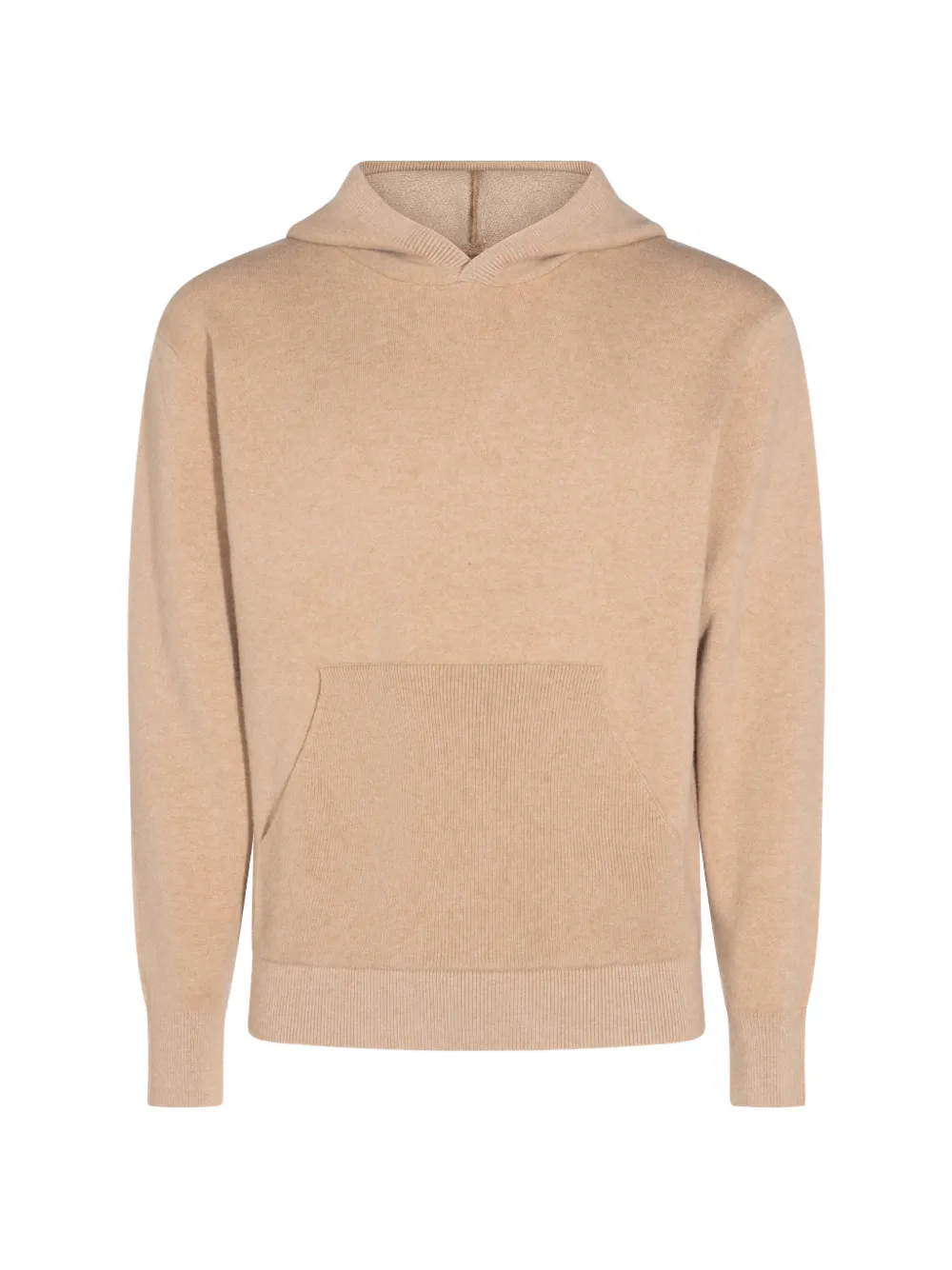 Canali knitted pouch-pocket hoodie - Toni neutri