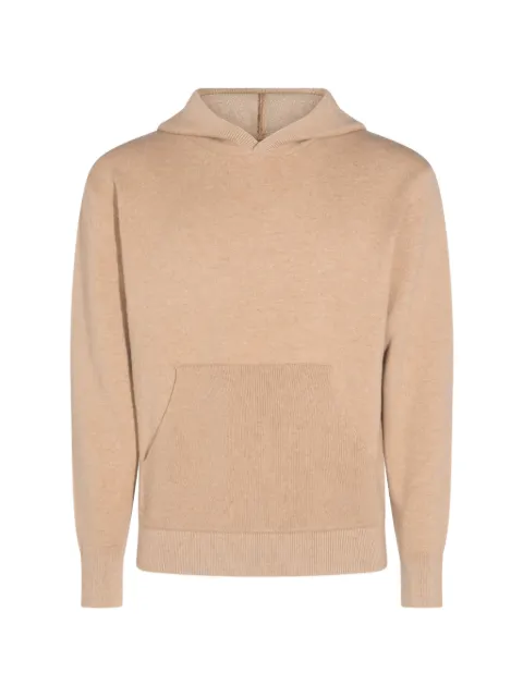 Canali knitted pouch-pocket hoodie