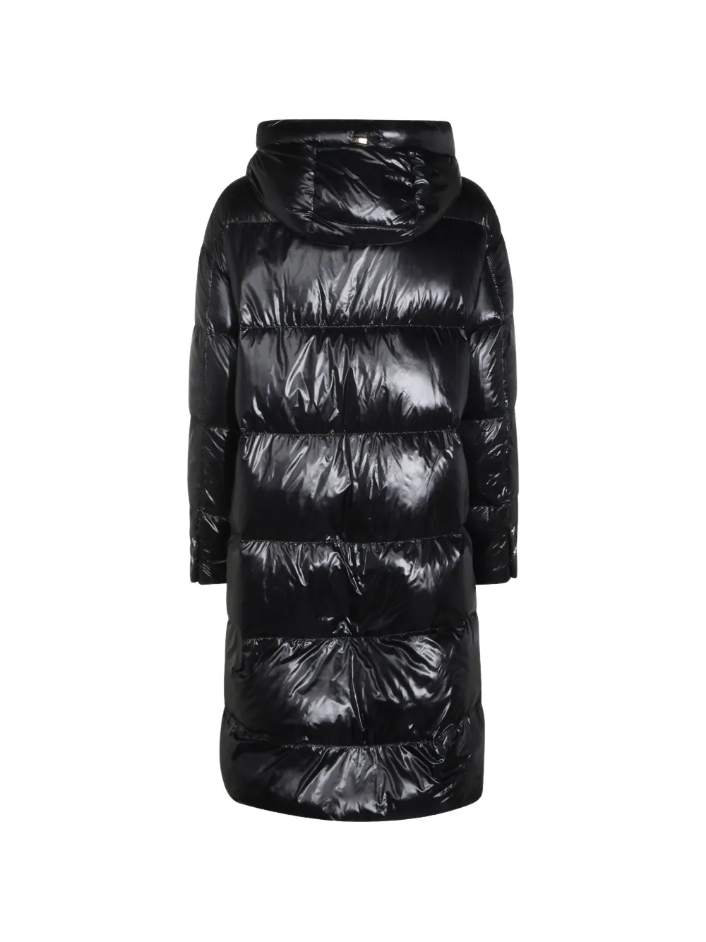 Herno quilted hooded coat Zwart