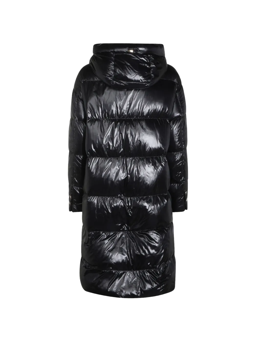 Herno quilted hooded coat Zwart