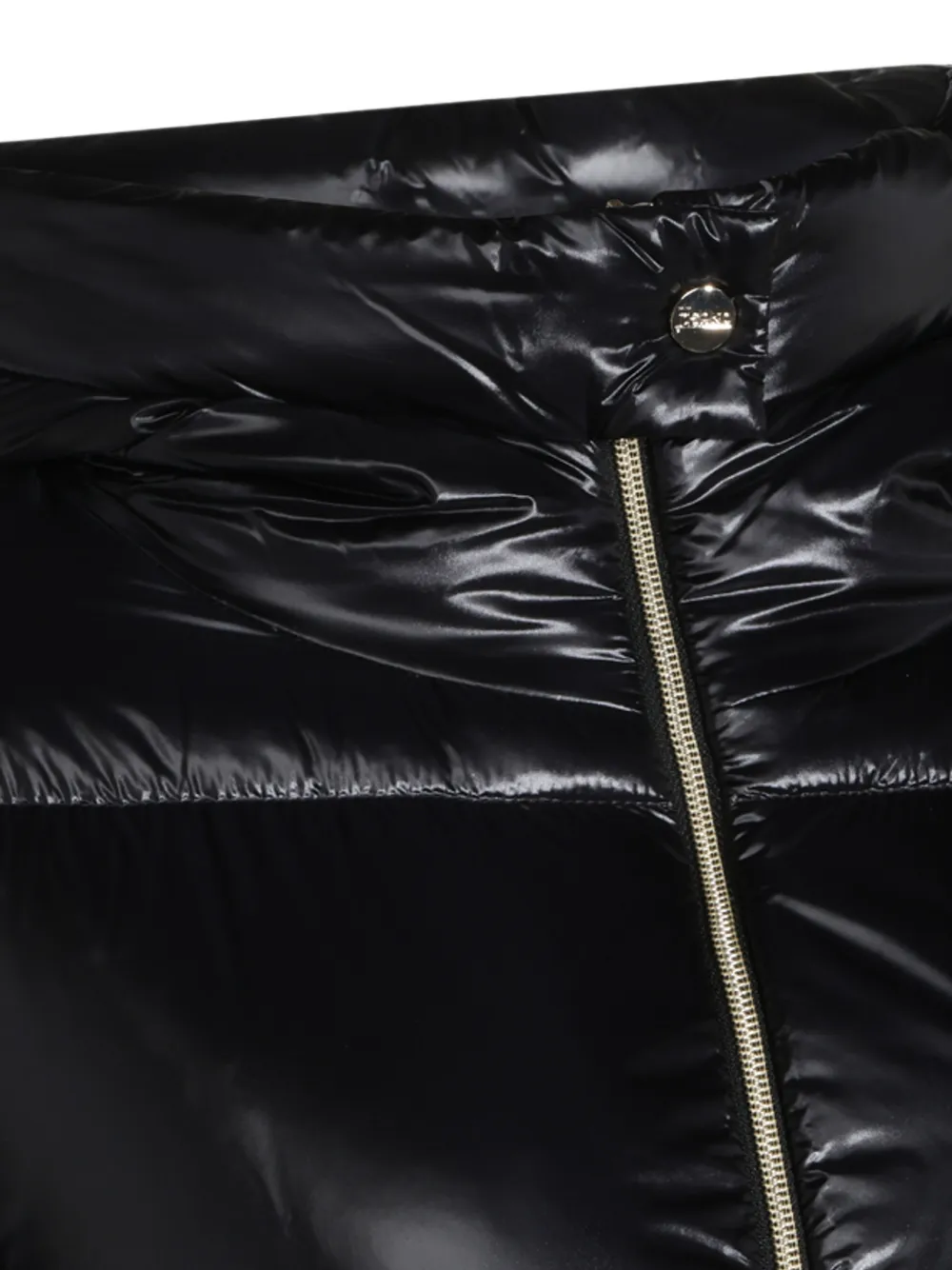 Herno quilted hooded coat Zwart