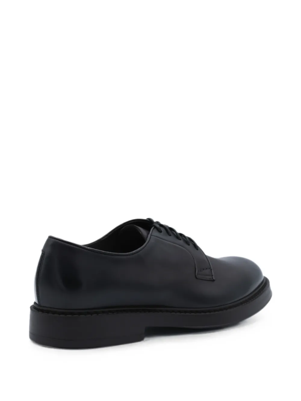 Doucal's leather lace-up derby shoes Zwart