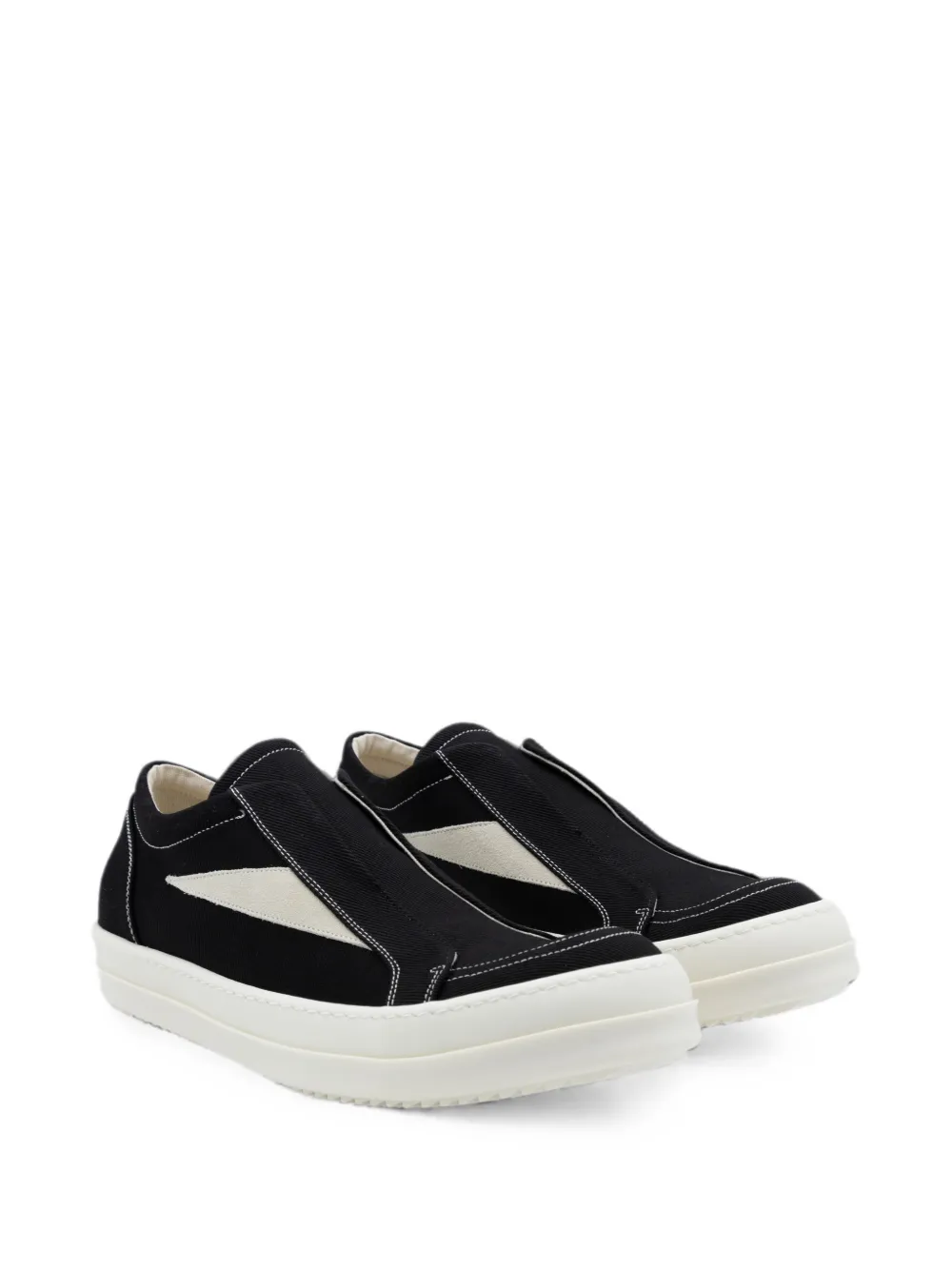 Rick Owens DRKSHDW laceless slip-on sneakers Zwart