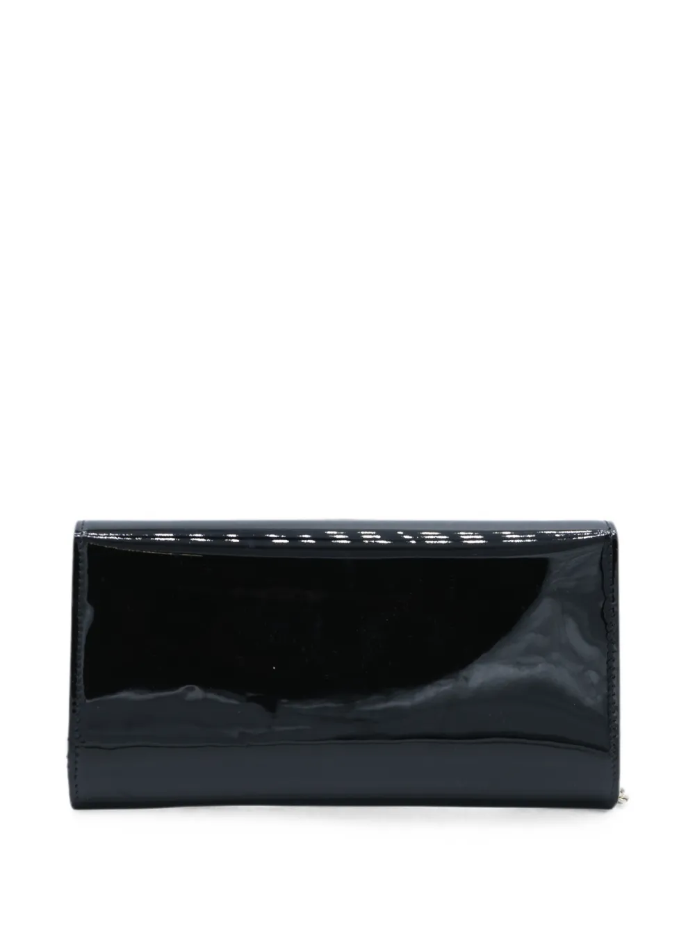 Jimmy Choo Emmie black patent-leather clutch bag - Nero