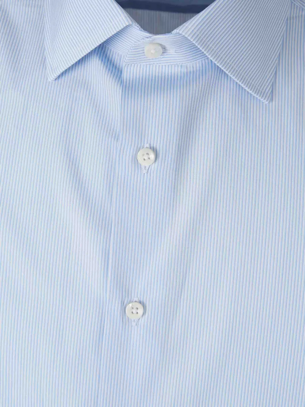 Canali Gestreept overhemd met lange mouwen Blauw