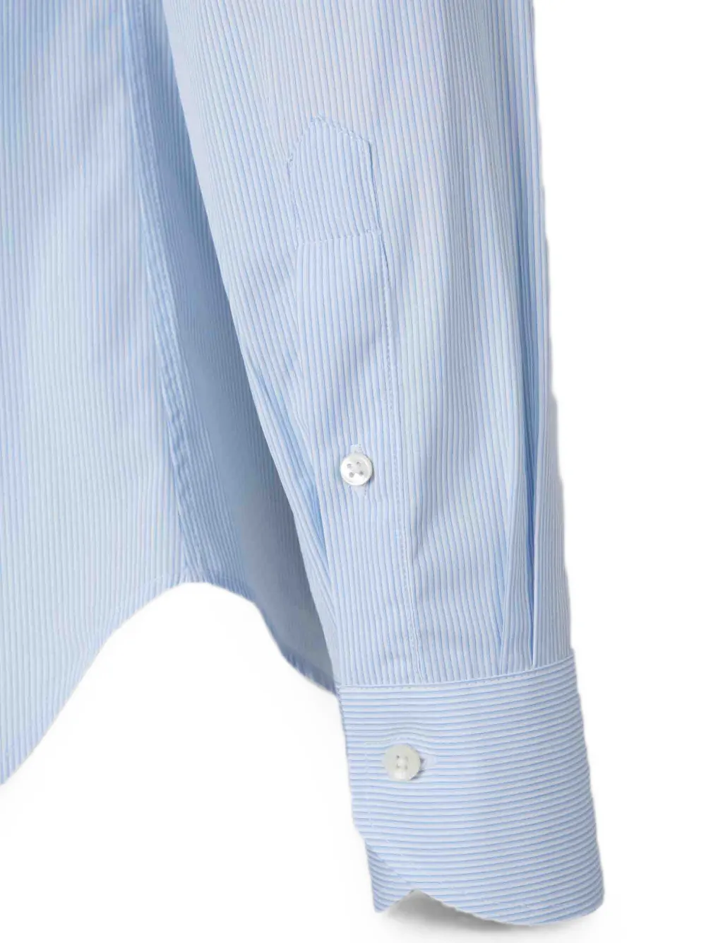 Canali Gestreept overhemd met lange mouwen Blauw