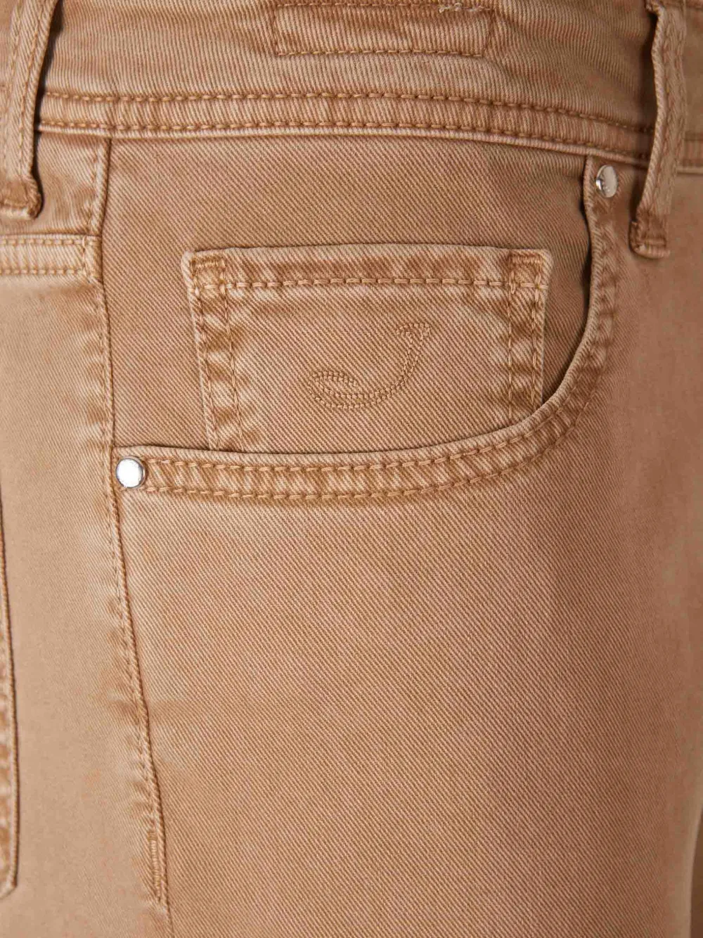 Jacob Cohën Bard skinny jeans met logo-patch Bruin