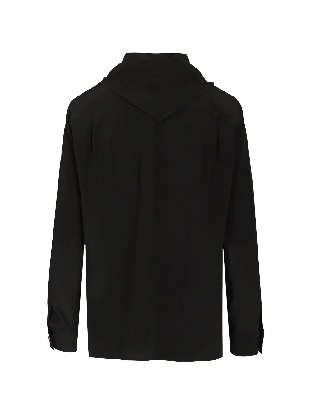 Max Mara silk scarf-detail shirt Zwart