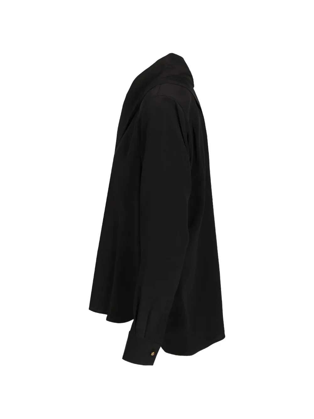 Max Mara silk scarf-detail shirt Zwart