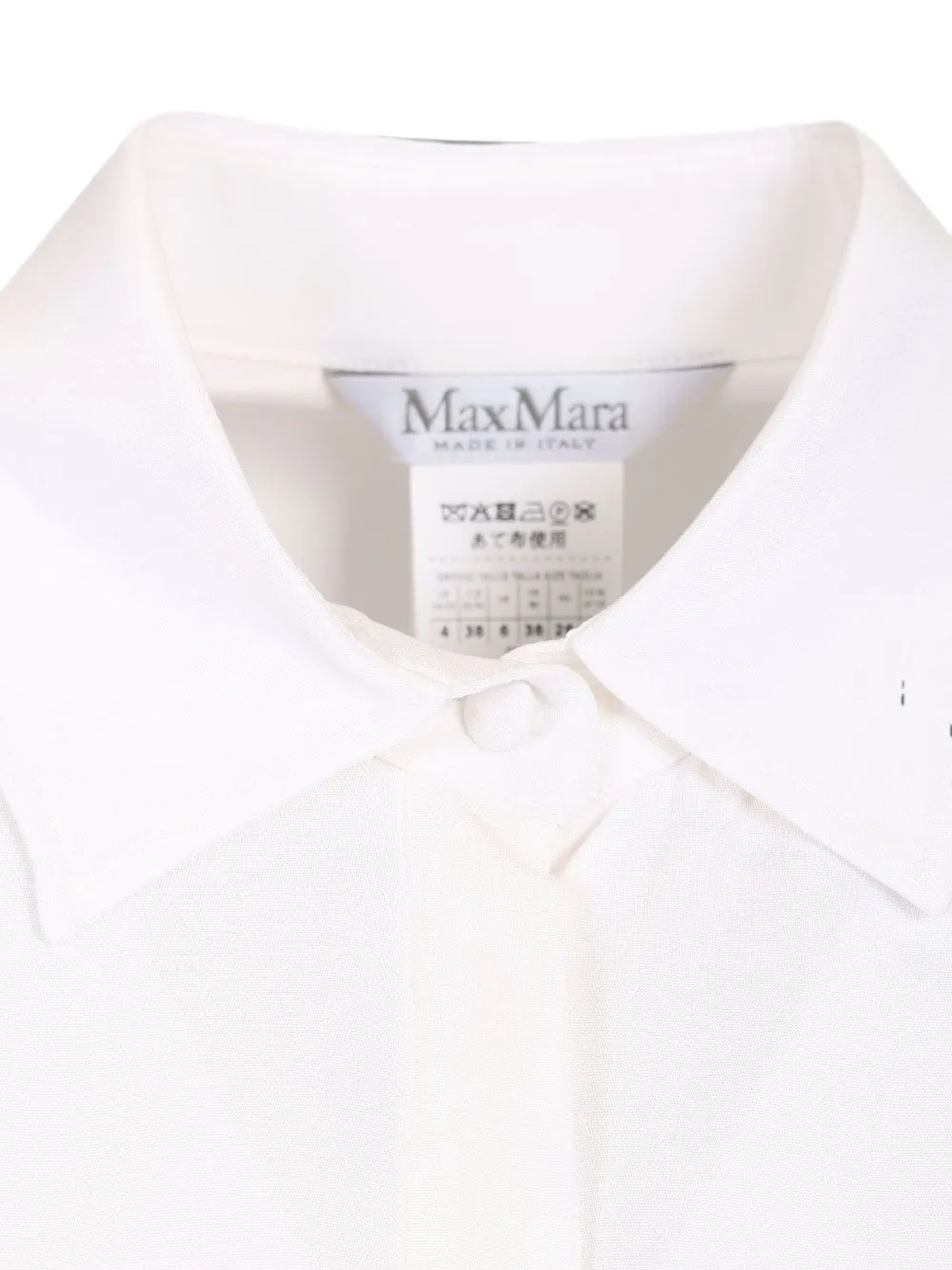 Max Mara M Monogram zijden blouse Wit