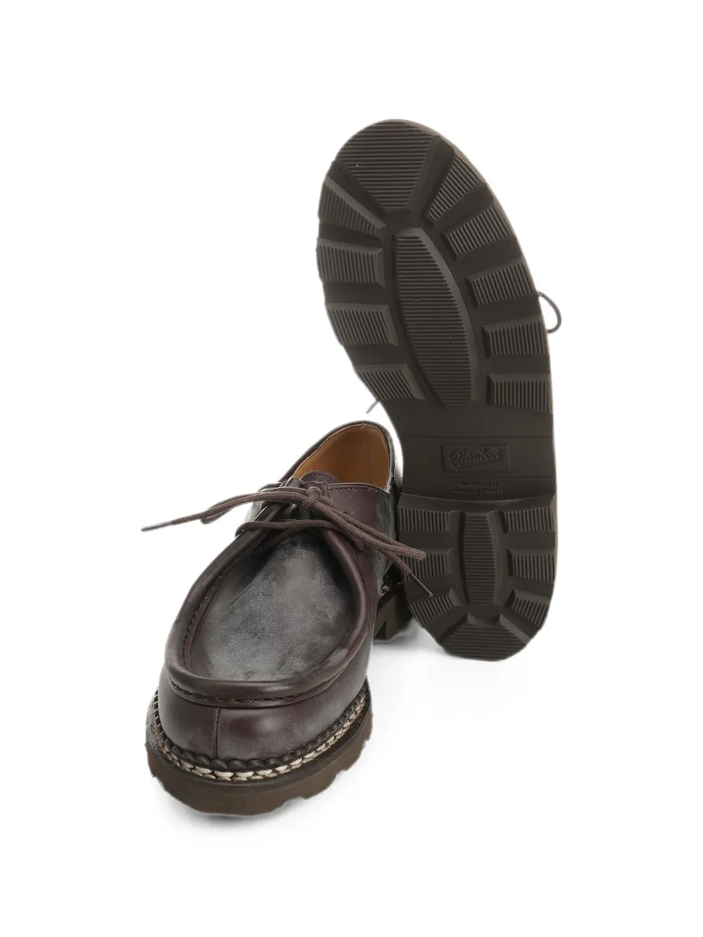 Paraboot Michael Norwegian-stitched leather Derby shoes Bruin