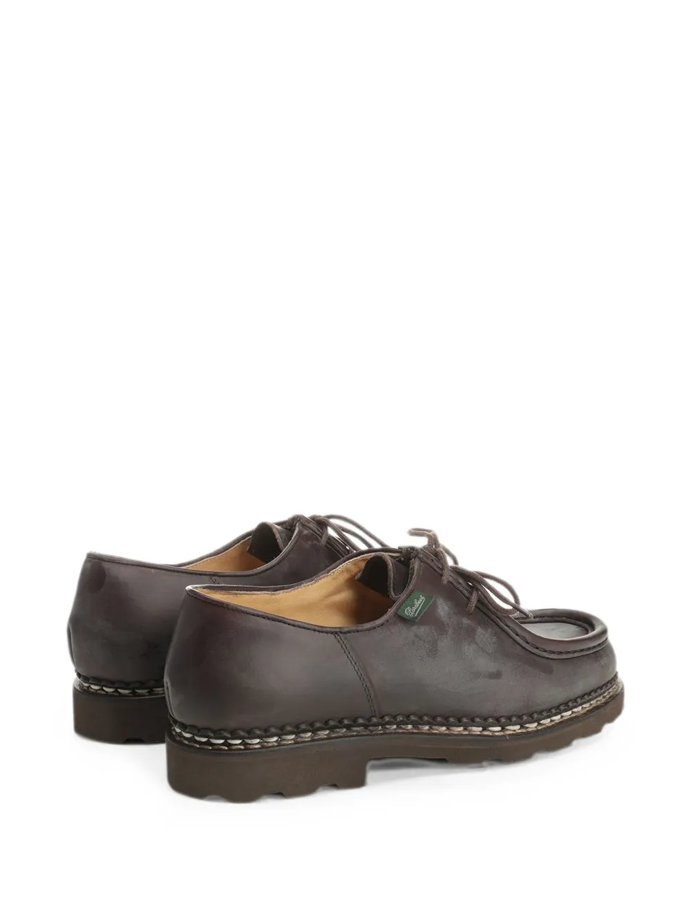Paraboot Michael Norwegian-stitched leather Derby shoes Bruin