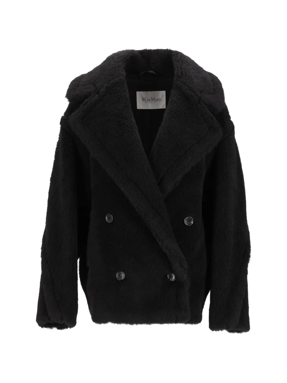 Max Mara Teddy double-breasted jacket - Schwarz