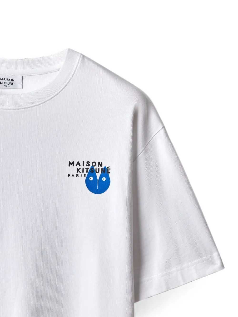 Maison Kitsuné Fortune Fox puff-print T-shirt Wit