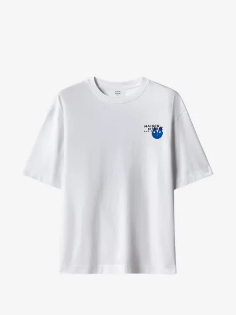 Maison Kitsuné camiseta Fortune Fox con estampado acolchado