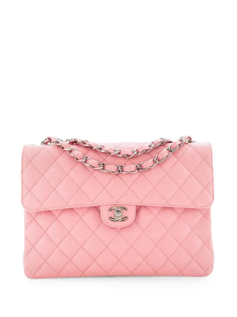 CHANEL Pre-Owned Classic Single Flap Bag Quilted Caviar Jumbo shoulder bag