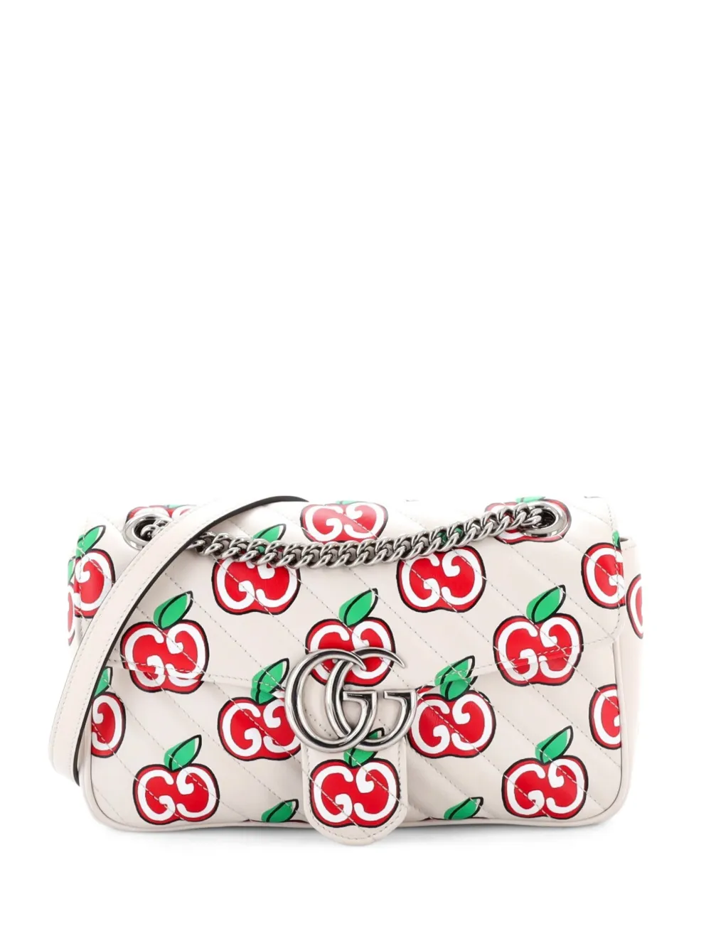 Gucci Pre-Owned Borsa a spalla GG Marmont piccola in pelle - Multicolore