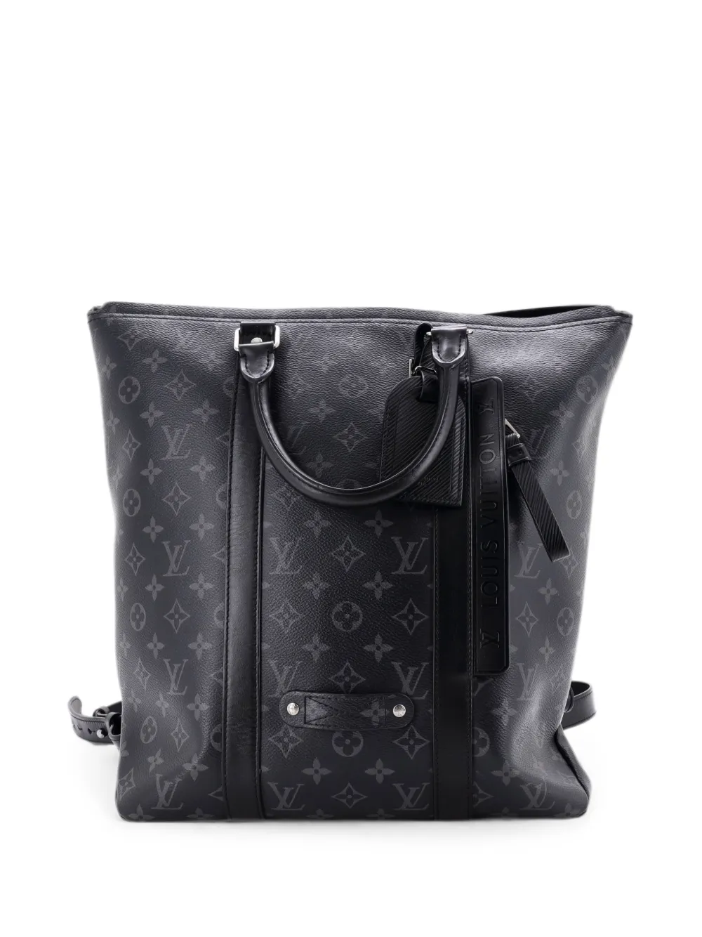 Louis Vuitton Pre-Owned Backpack Monogram Eclipse Canvas tote bag - Black