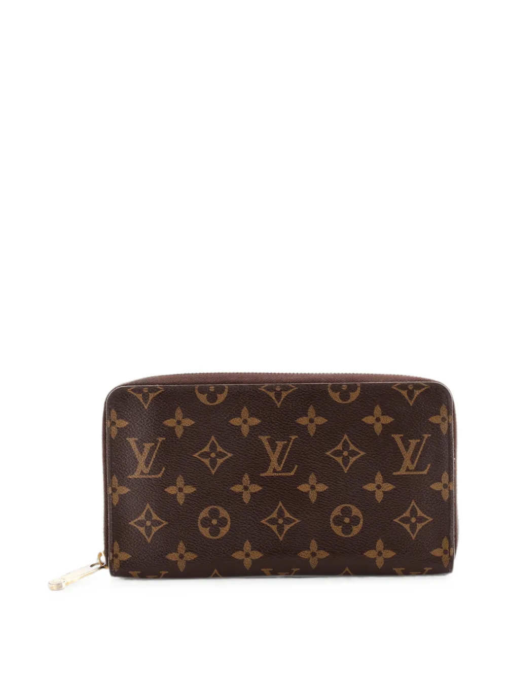 Pre-owned Louis Vuitton Zippy Organizer Monogram Canvas Small Wallets In Brown
