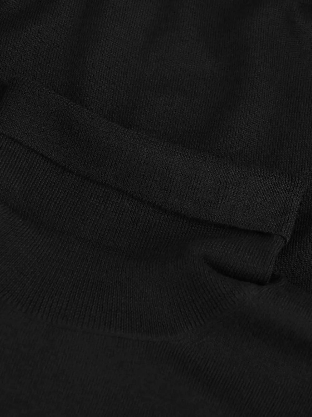 Tagliatore Coltrui met geribbelde zoom Zwart