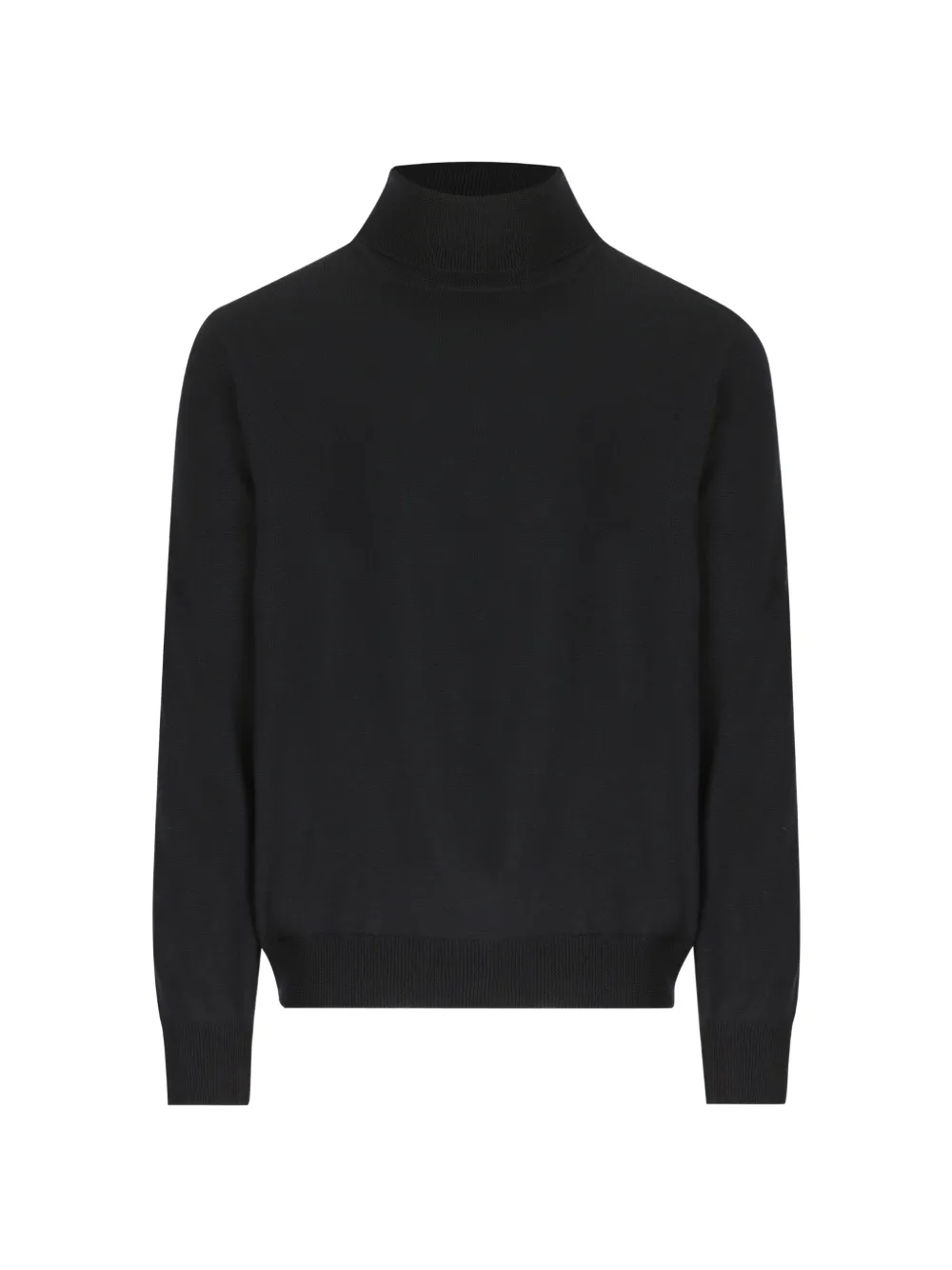 Tagliatore roll-neck ribbed-trim sweater - Schwarz