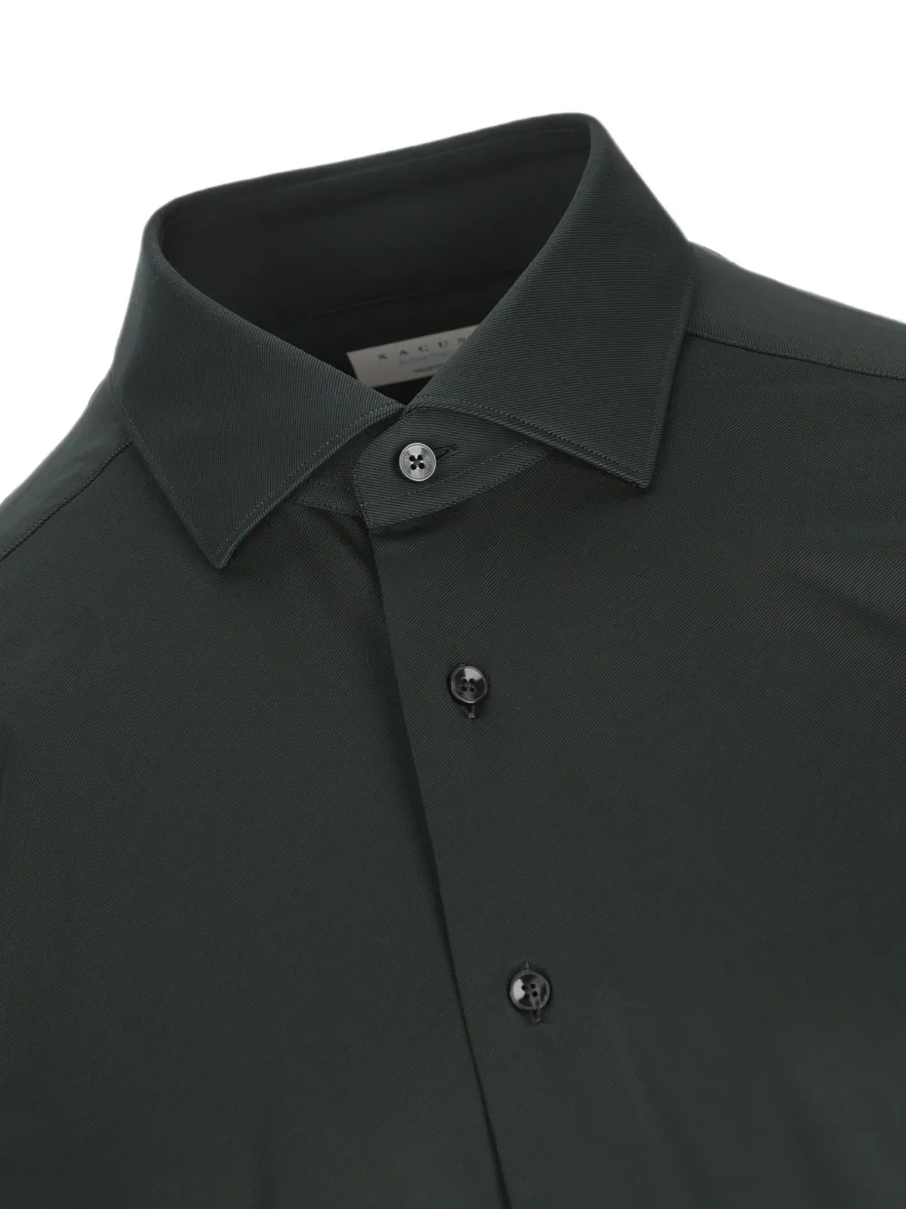 Xacus twill-weave long-sleeve shirt Groen