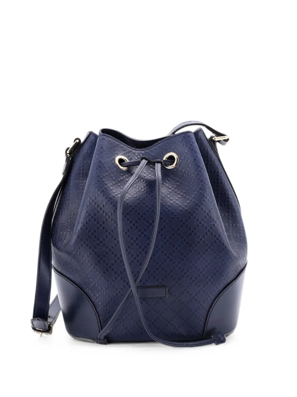 Gucci Pre-Owned Borsa a secchiello Bright Diamante piccola in pelle - Blu