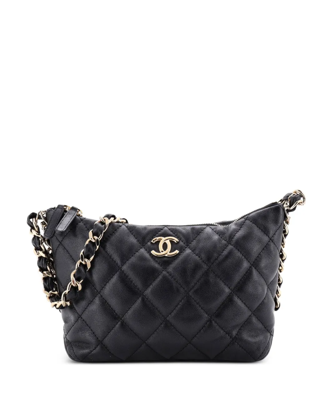 CHANEL Pre-Owned Kleine gesteppte Beuteltasche mit Kette - Schwarz