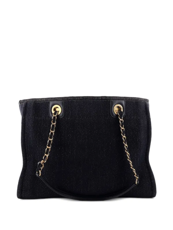 CHANEL Pre-Owned ドーヴィル デニム スモール トートバッグ | ブルー