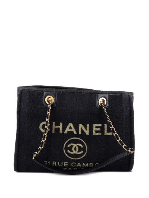CHANEL Pre-Owned Deauville Denim Small tote bag