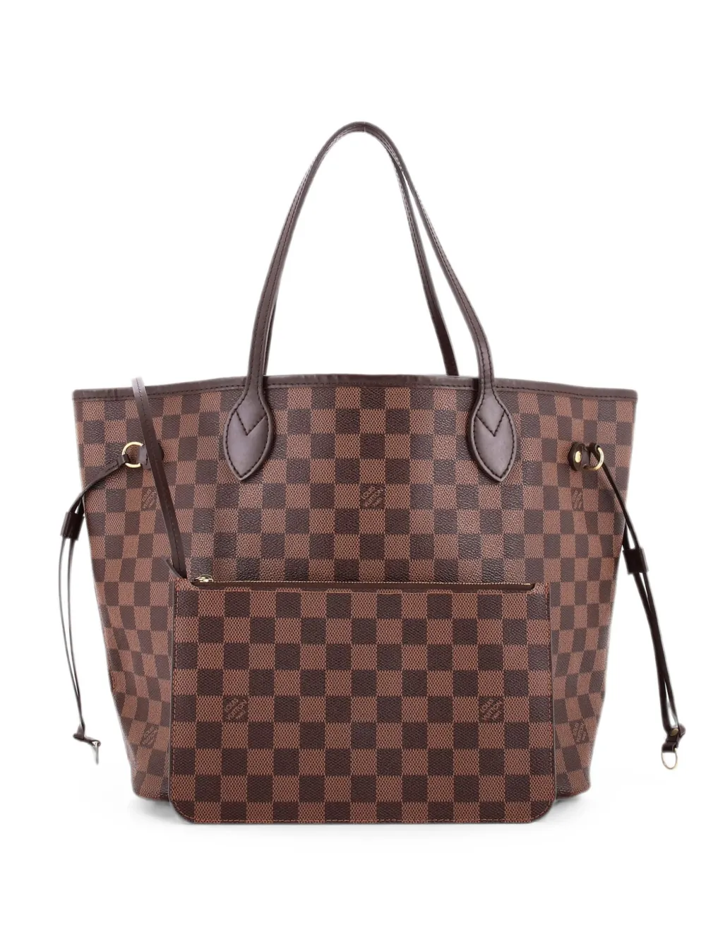 Pre-owned Louis Vuitton Neverfull Damier Mm Tote Bag In Brown