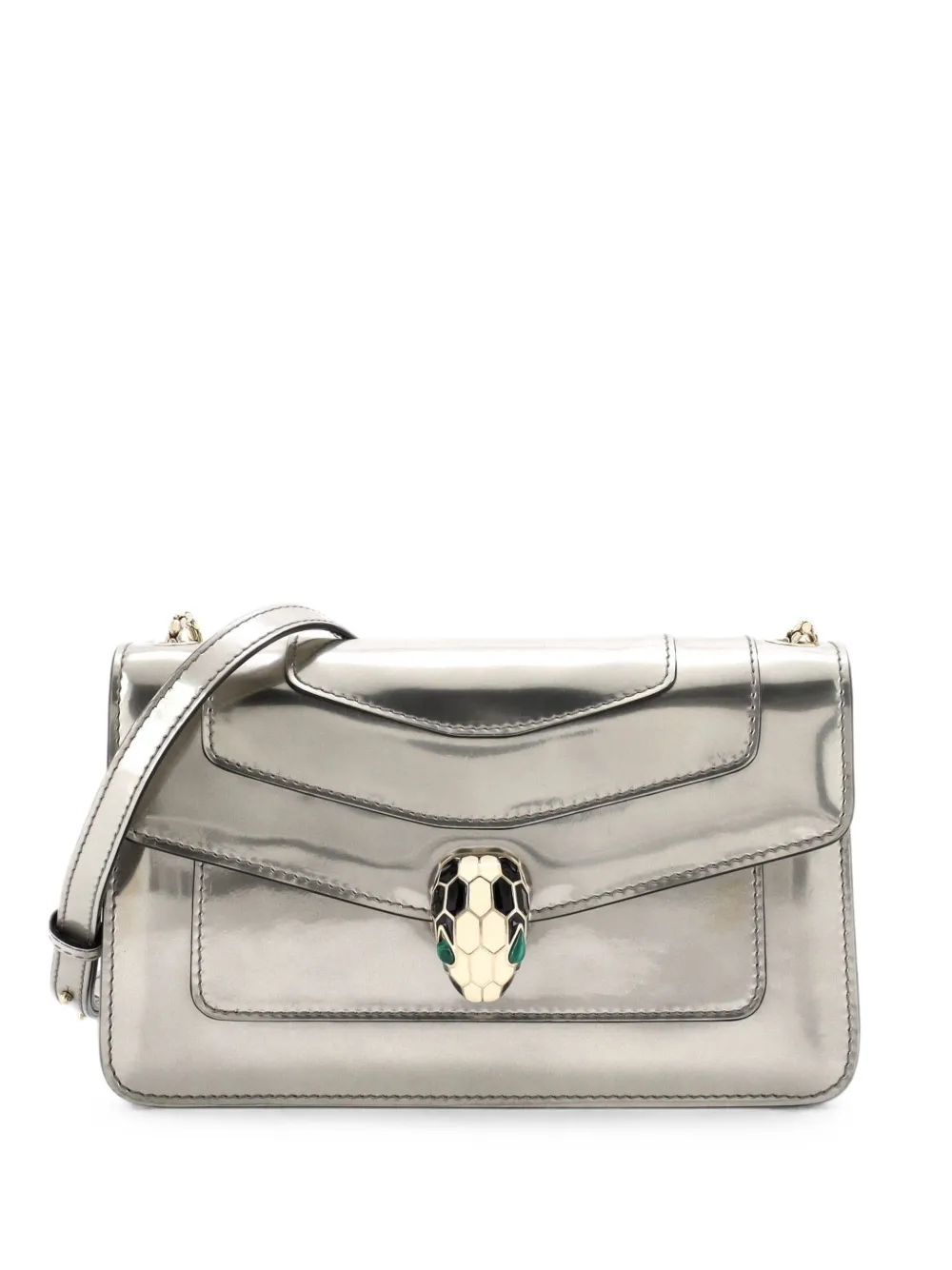 Bvlgari Pre-Owned Serpenti Forever Patent Small shoulder bag - Metallic