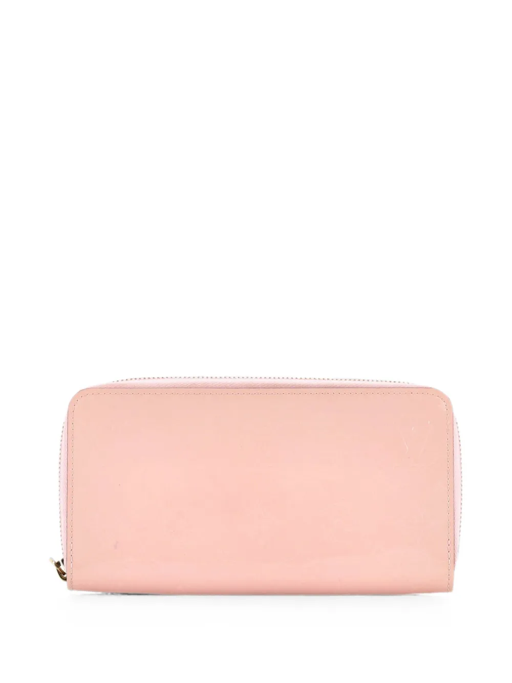 Pre-owned Louis Vuitton Zippy Wallet Monogram Vernis Small Wallets In Pink