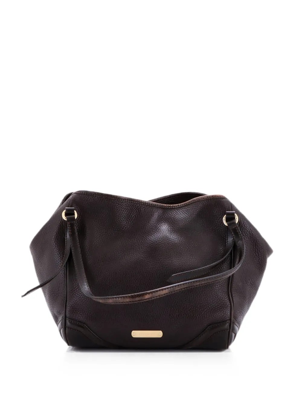 Burberry Pre-Owned Kleine Canterbury Schultertasche aus gekörntem Leder - Braun