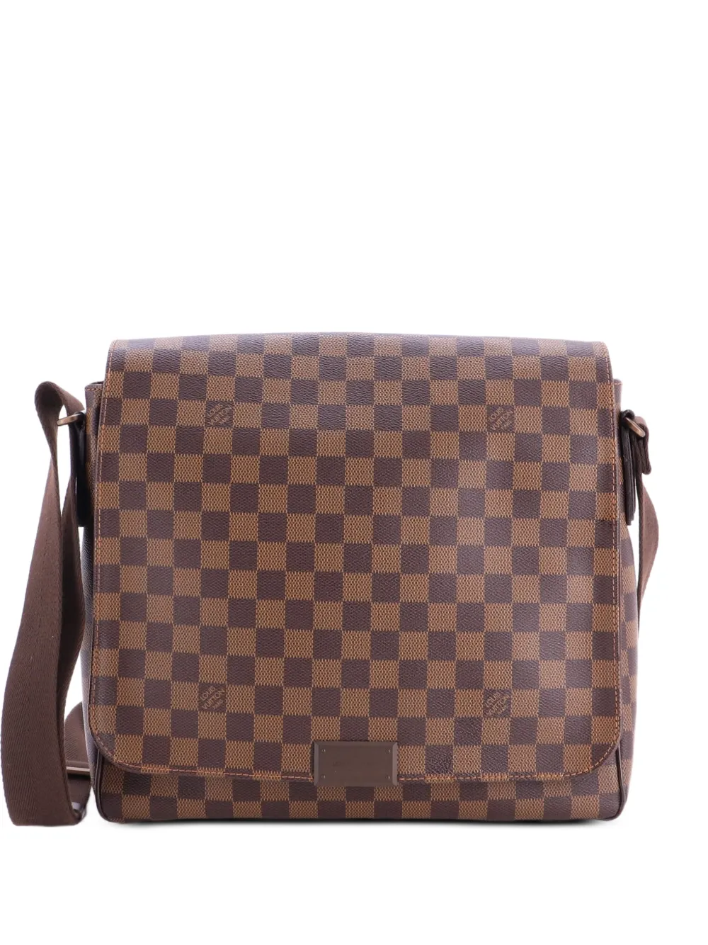 Louis Vuitton Pre-Owned Borsa a tracolla District Messenger MM Damier - Marrone