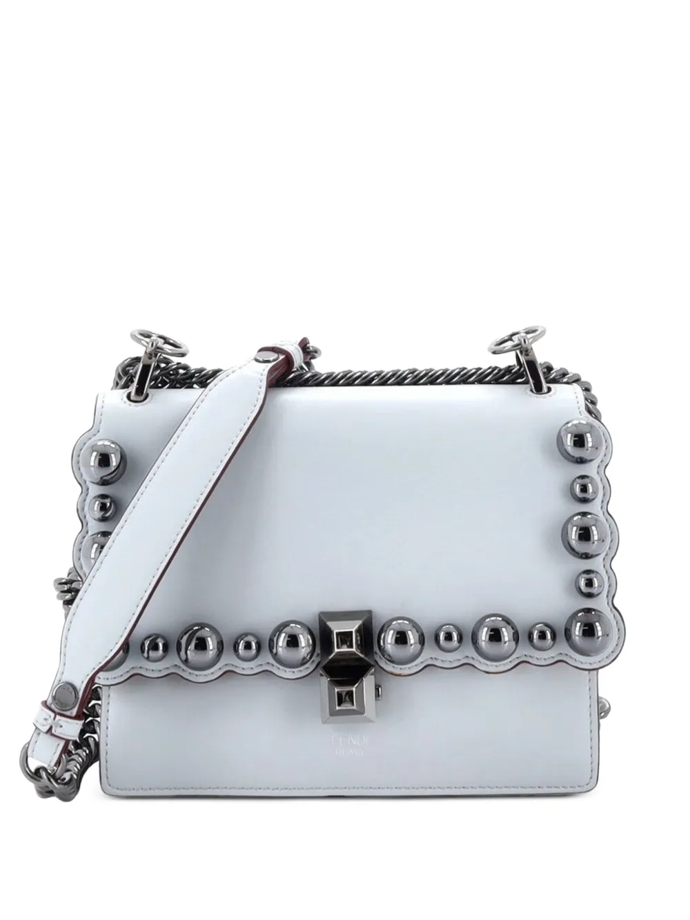 Fendi Pre-Owned Kleine Kan I Bag Schultertasche mit Nieten - Blau