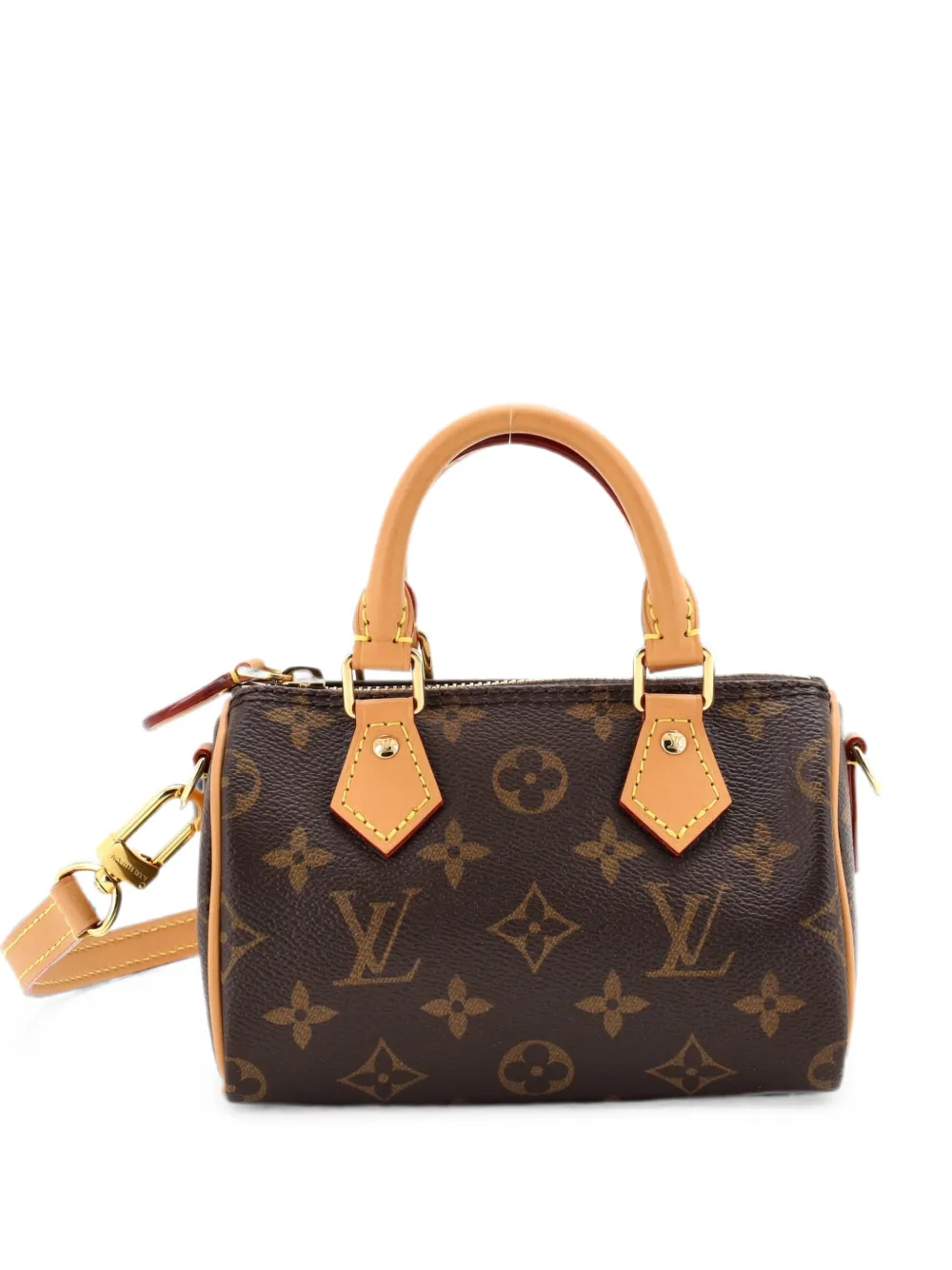 Louis Vuitton Pre-Owned Speedy Bandouliere NM Bag Monogram Canvas Nano crossbody bag - Brown