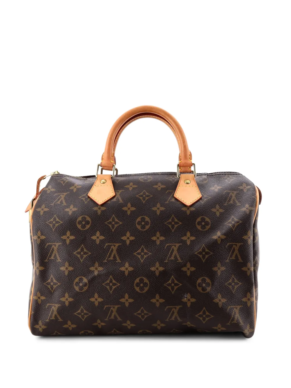 Louis Vuitton Pre-Owned Speedy MonogrammCanvas-Satchel-Tasche 30cm - Braun