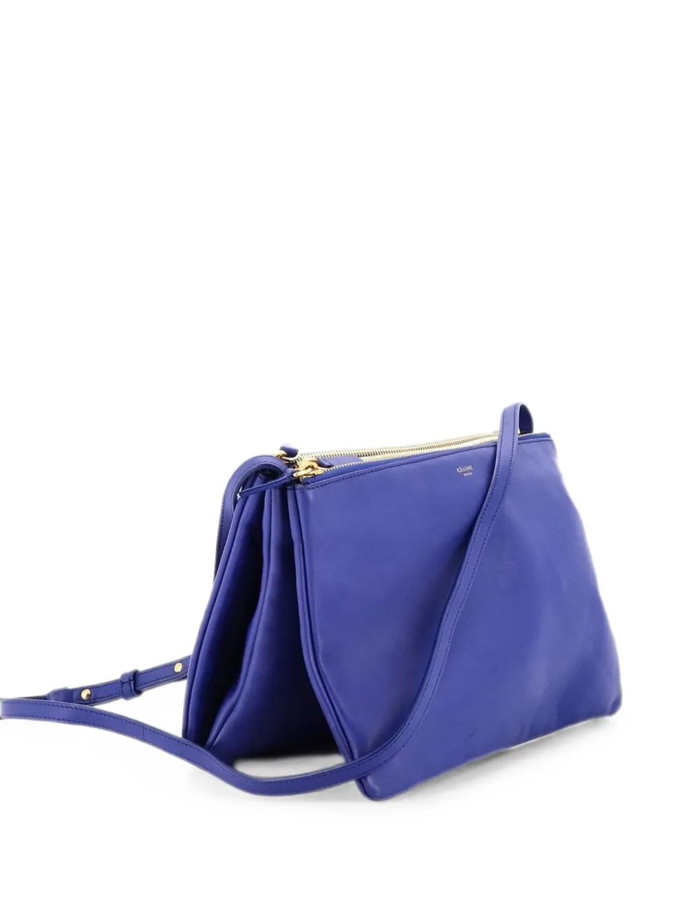 Celine Pre-Owned Trio Leather Small crossbody bag - Blue