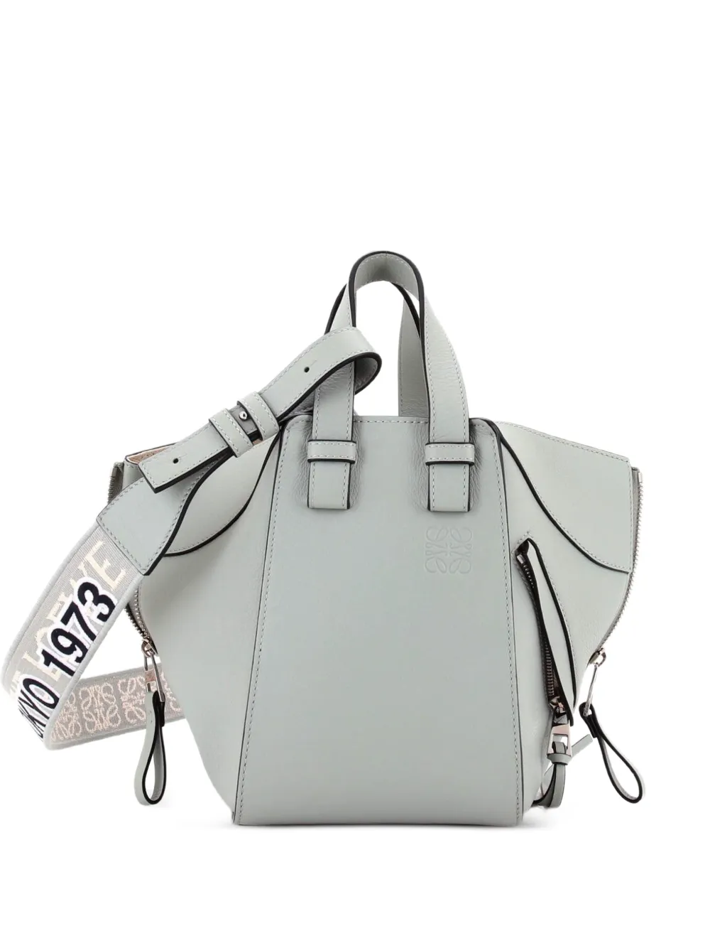 Loewe Pre-Owned Monochrome Umhängetasche aus Leder mit Jacquard-Riemen - Blau