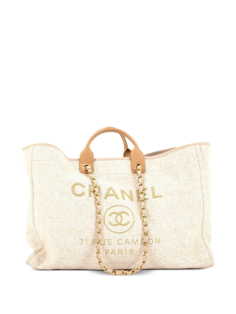 CHANEL Pre-Owned Borsa tote Deauville grande - Oro