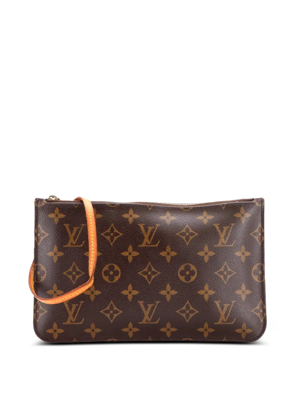 Louis Vuitton Pre-Owned Pouch Neverfull Pochette grande in tela con monogramma - Marrone