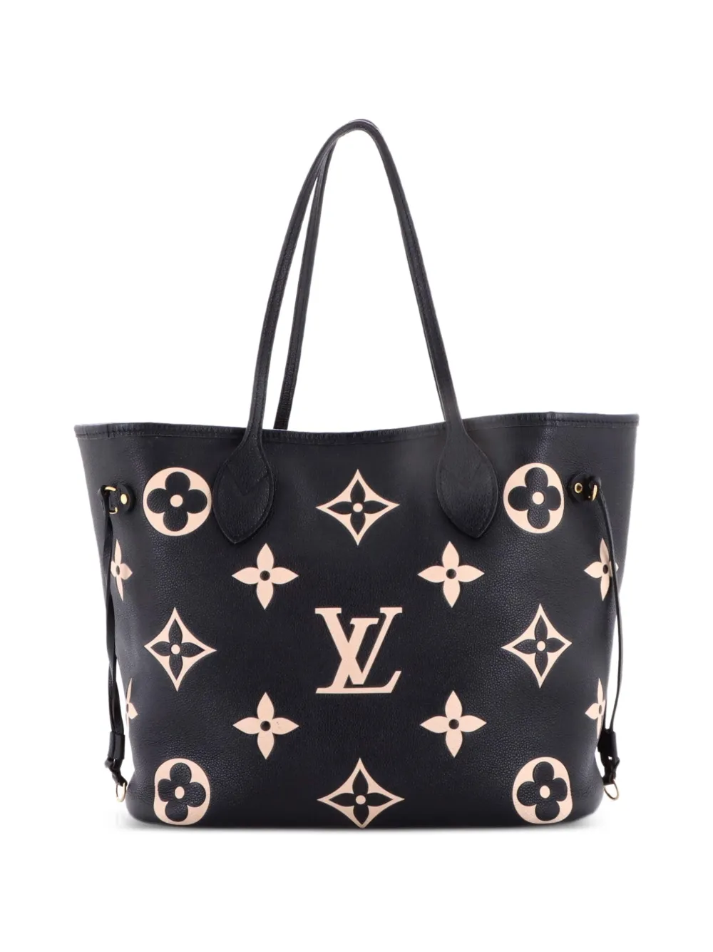 Louis Vuitton Pre-Owned Borsa tote Neverfull NM Bicolor Monogram Empreinte Giant MM - Nero
