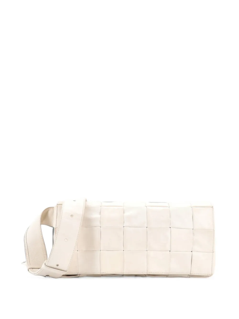 Bottega Veneta Pre-Owned Borsa a tracolla Stretch Cassette Maxi Intrecciato grande in pelle - Toni neutri