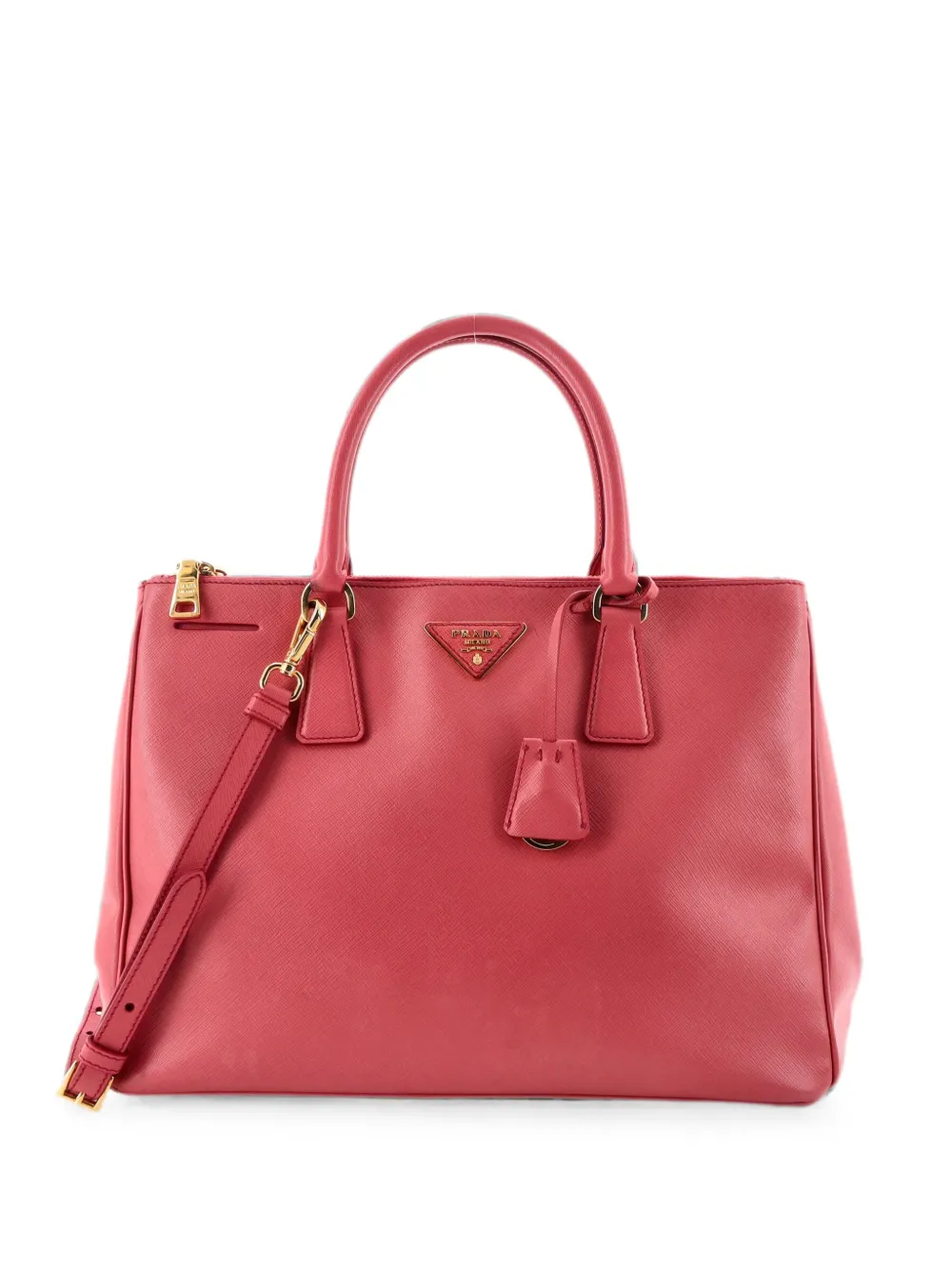 Prada Pre-Owned Galleria Double Zip Saffiano Leather Large tote bag - Pink
