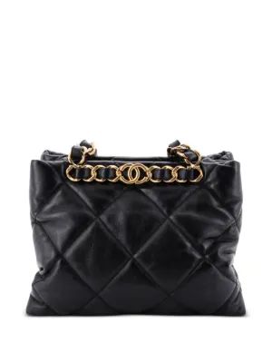 CHANEL ブラックレザー バッグ Pre-Owned CHANEL Classic Flap Bag