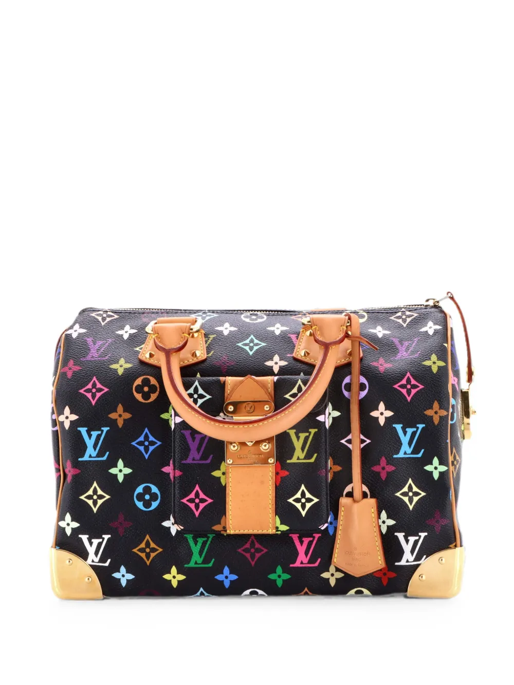 Pre-owned Louis Vuitton Capucines Bag Leather Pm Satchel In Black