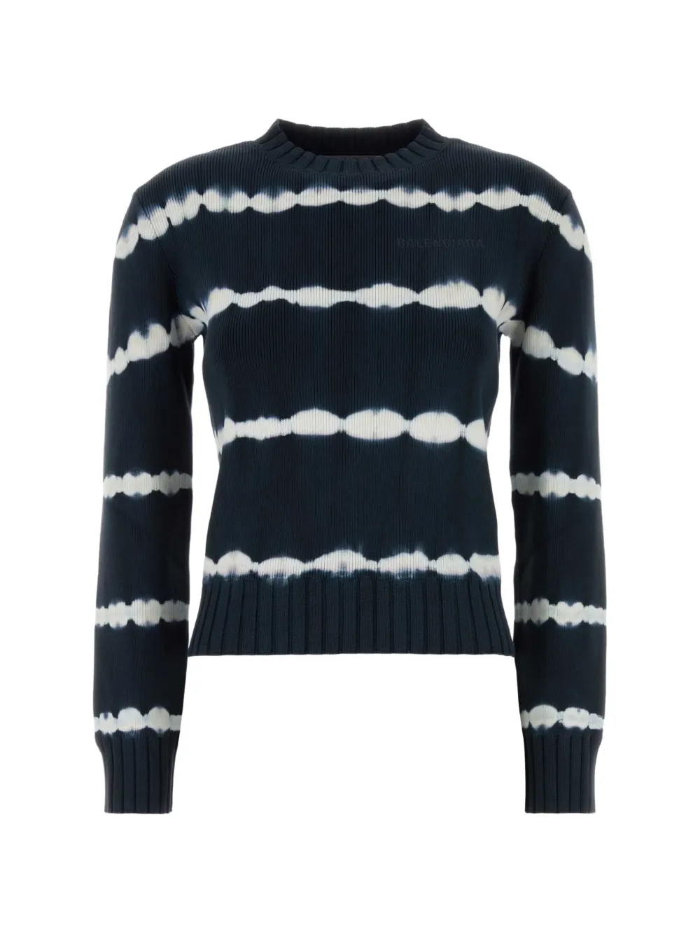 Balenciaga tie-dye ribbed-knit sweater - Schwarz