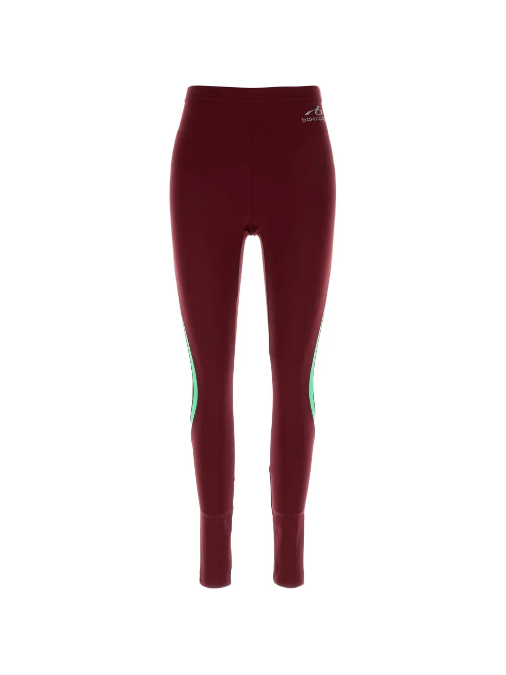 Balenciaga TechWear leggings in burgundy/ aqua - Rosso